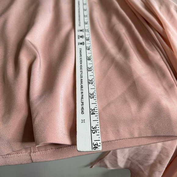 Leena for Mac Duggal Dress Cape Sleeve Chiffon Mini Rose Pink‎ Sz 4 - Picture 10 of 10